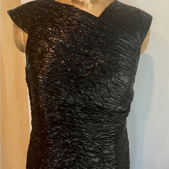 New without tag sample J Mendel black lame mermaid gown evening dress size 6 - Picture 2 of 15